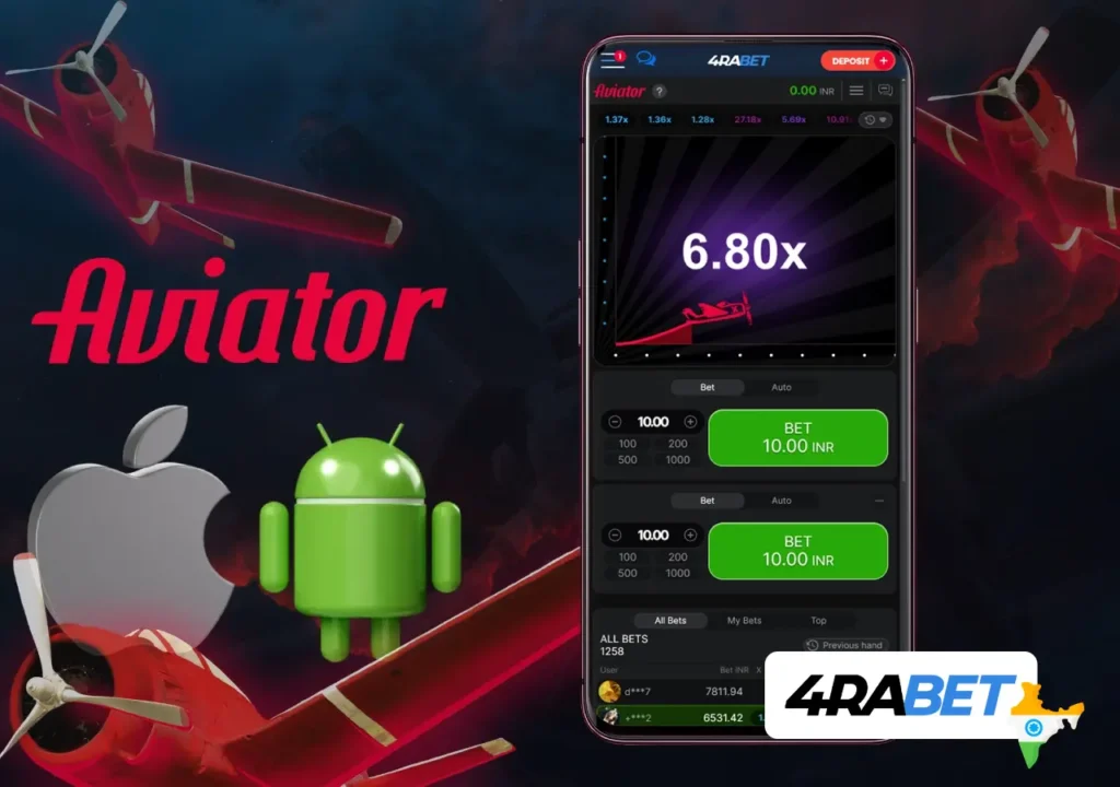 Aviator crash slot comes with substantial bonuses at 4rabet casino!